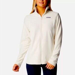 Winter White Columbia Fleece Full Zip Jacket NWT